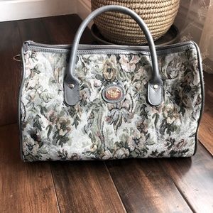 BEAUTIFUL VINTAGE DVF LARGE BROCADE SPEEDY BAG